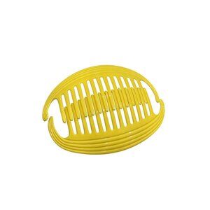 Vintage 1980s Goody's Hair Comb Clips Cinchers Large Bright Yellow